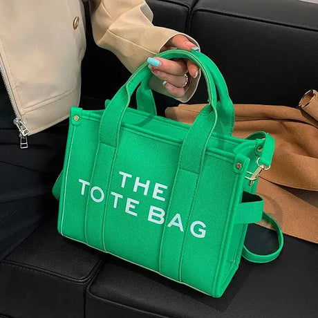 The Tote Bag For Women Crossbody Female Handbag New Solid Words Lette Leisure Large Bag,Luxury Fashion Bag,designer Bag for PU - Lootquake