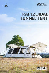 MOBI GARDEN Camping LS4 Tunnel Tent Living Shell Tent Large Blow Tent Invite Space Two Bedrooms - Lootquake