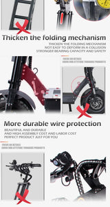 Dual Motor 10000W Top Electric Scooter 14 Inch Oversized Off-Road Tyres 72V-40AH Panasonic Brand Battery Maximum Speed 120KM/H