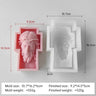 Portrait Face Silicone Mold Jesus Sculpture Cross Aroma Candle Resin Plaster Ornament Mold Home Decor Crafts Making Mould