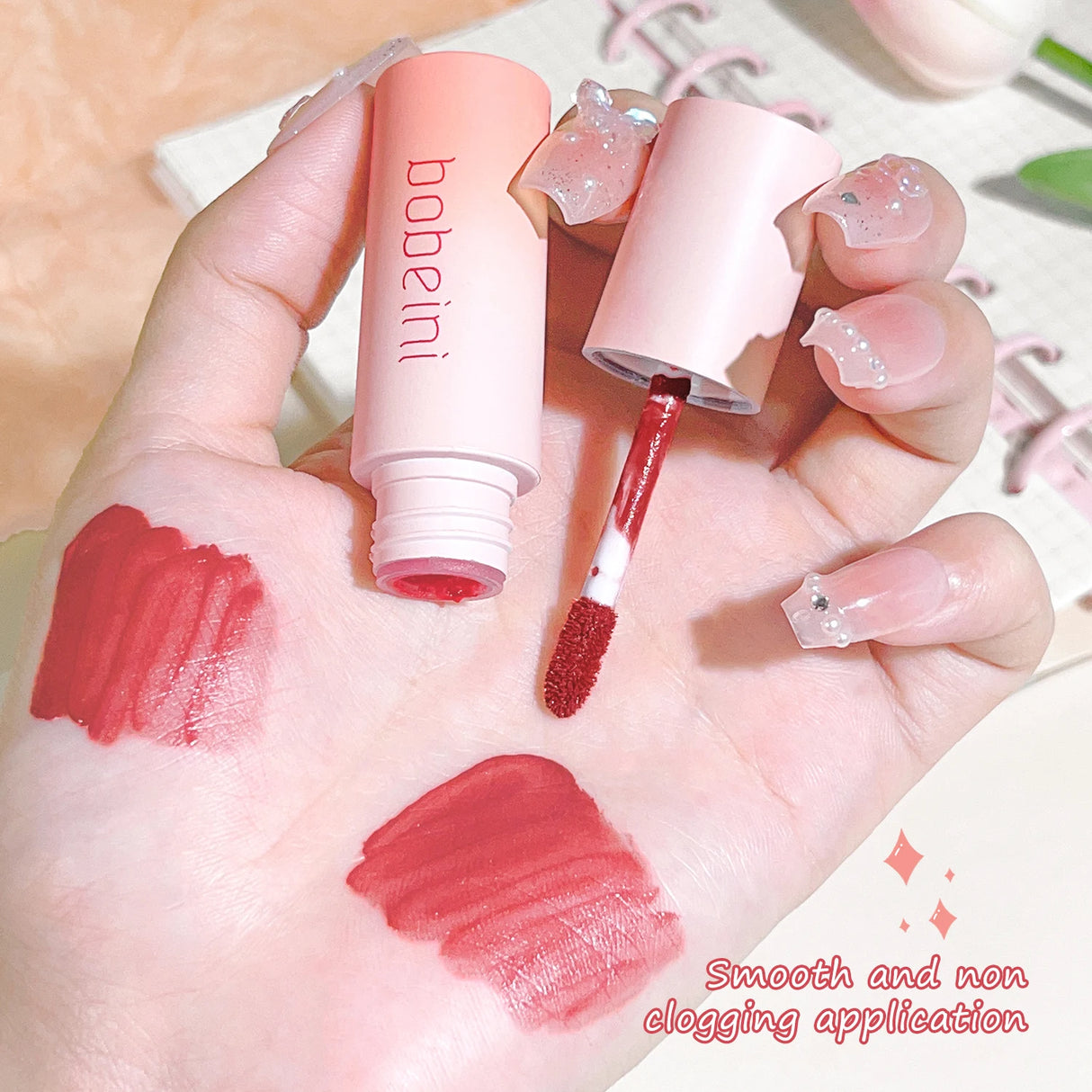 Velvet Matte Liquid Lipstick - long lasting high pigment, non-drying formula, 6 shades - perfect for everyday wear and parties