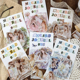 Journamm 40pcs/pack PET Materials Character Sticker DIY Scrapbook Collage Supplies Creative Decor Stationery Aesthetics Stickers