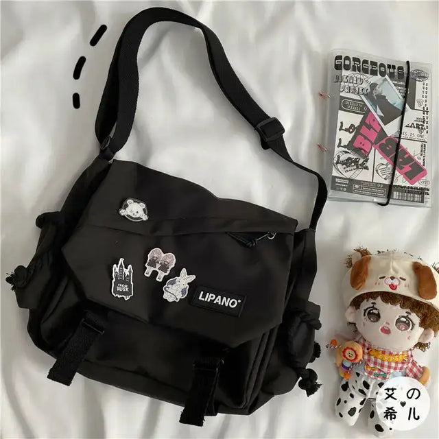 Nylon Handbags Shoulder Bag Large Capacity Crossbody Bags For Teenager Messenger Bag Student School Bags For Women - Lootquake