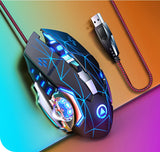 G15 Mechanical Gaming Mouse 7-Color Breathing Light Wired Laptop USB Desktop Office Computer Gaming Mouse Mute
