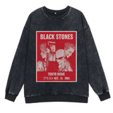 Anime Nana Osaki Round Neck Washed Pullover Casual 100% Cotton Men Women Hip Hop Harajuku Streetwear Vintage Sweatshirt - Lootquake