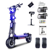 Trottinette électrique NFC en alliage d'aluminium améliorée, contrôle intelligent, 72 V, 50 A, 10 000 W, pneus tout-terrain/ville de 14 pouces, vitesse de 120 km/h