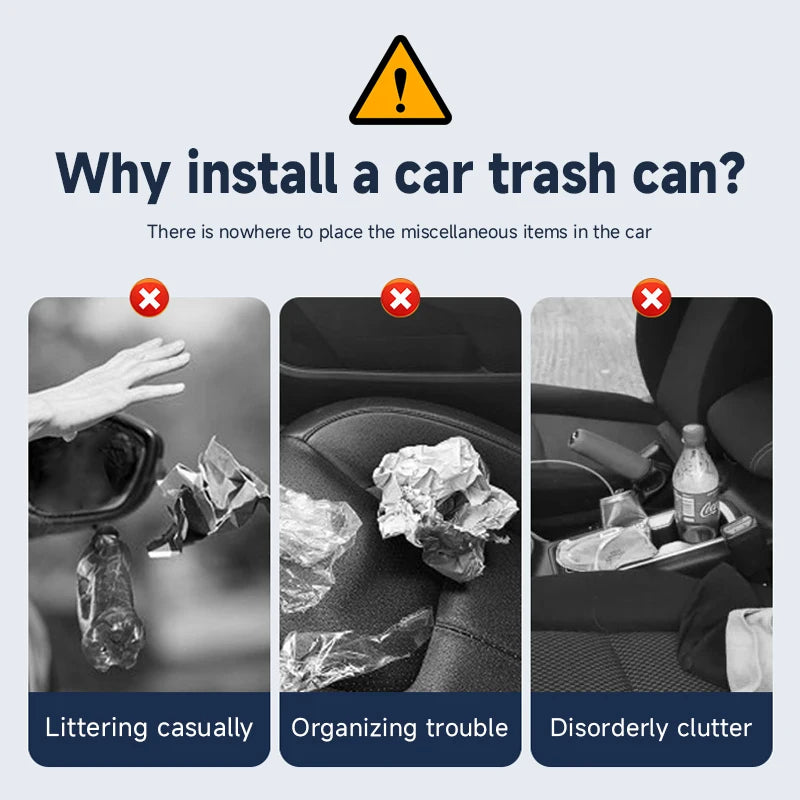 Universal Car Garbage Bin For Skoda Octavia 2 3 A5 A7 Fabia MK1 MK2 MK3 Superb 2 Kodiaq Rapid Roomster Sedan Combi Accessories