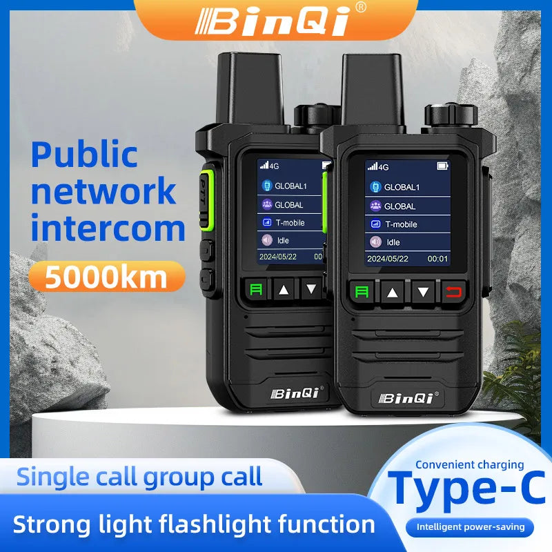 BINQI-K6 GXINPOC Platform Global -4G POC walkie talkie, 5000kilometers remote , global policecivilian fleet walkie talkie(free)