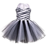 Halloween Animal Cosplay Costume for Children Forest Theme Cows Tiger Giraffe Leopard Zebra Tutu Dresses Performance Dance Sets