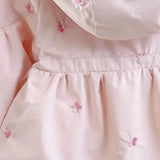 Girls Windbreaker Medium Length Coat Spring and Autumn New Children's Fashion Hooded Coat Little Girl Trench Coat - Lootquake