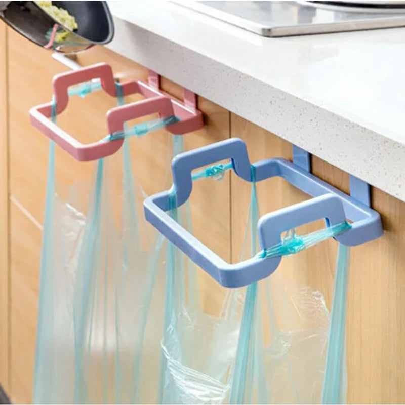 Garbage Rack, Trash Bag Holder, Storage Cupboard, Hanger for Rag, Kitchen Accessories, Trash Can Bin