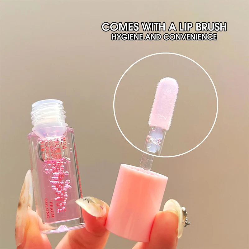 Aceite de esencia labial con vitamina C Aceite labial Líquido labial hidratante Prebase hidratante Mejora las líneas de los labios y elimina la piel muerta
