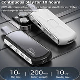 Enceinte sans fil à conduction osseuse Bluetooth 5.2, réduction du bruit sous l'oreiller, lecteur de musique stéréo avec lampe de poche, sommeil