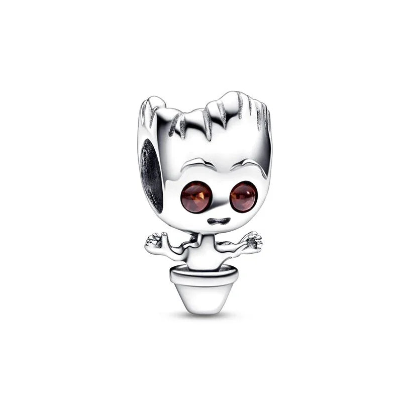 MINISO Charms de plata de ley 925 para pulseras originales de Harry Potter de 3 mm, colgantes para mujer, joyería DIY, regalos