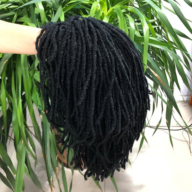 10 Inch | Short | Crochet | Synthetic | Fiber | Afro | Curly Twist | Dreadlock Wigs For Women
