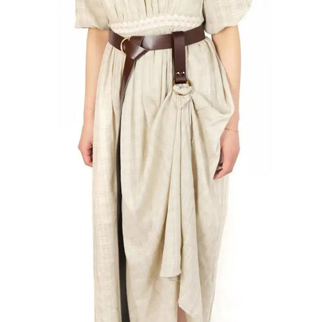 Skirt Hook Strap Medieval Belt Skirt Hikes Double Ring Faux Leather Loop Renaissance Accessory for Women's Long Dress Fixation - Lootquake