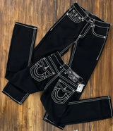Harajuku Embroidered Casual Jeans New style Retro High Waist American Straight Leg Couples Wear Wide Leg Pants Women Clothing - Lootquake