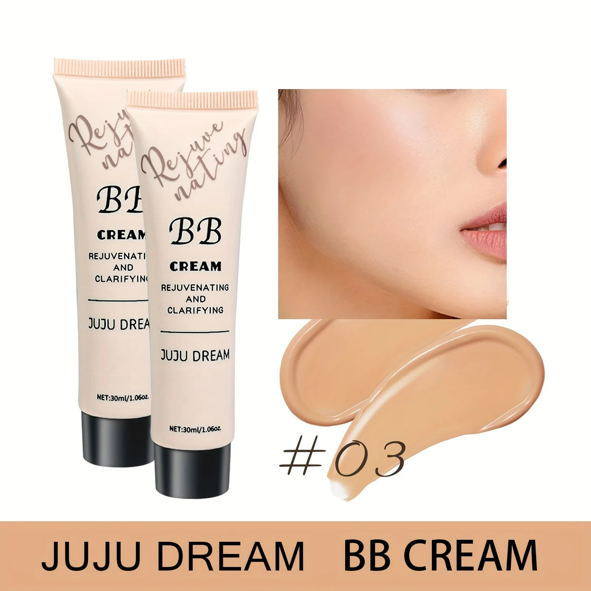 BB crème anti-cernes naturelle, fond de teint hydratant et nourrissant, waterproof et longue tenue, couvrance totale, convient à toutes les peaux