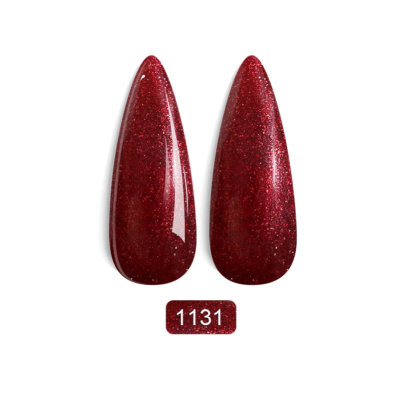 Rainbow Ghini Ultra Shiny Glitter Gel Nail Polish Semi-permanent Gellack UV Varnish Gold Silver Metal Gel Nail Art Wholesale Top