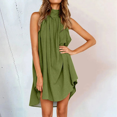 Dresses For Women Summer Casual Plus Size Ladies Casual Loose Long Dress Sleeveless Slit Long Vestidos Elegantes Para Mujeres - Lootquake