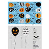 Halloween Party Scene Atmosphere Decoration Wall Window Stickers Cartoon Pumpkin Witch Halloween Home Haunted House Decoration