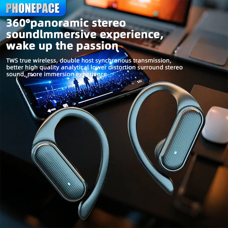 Auriculares inalámbricos Bluetooth A520 con sonido HD, estéreo, universales, con luz táctil, mini tapones para los oídos de alta calidad y antisudor.