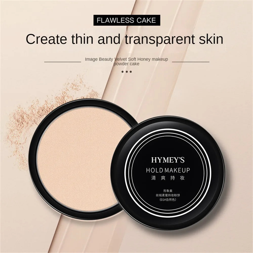 Pressed Powder Waterproof Long-lasting Full Coverage Face Compact Setting Powder Makeup Foundation Oil Control Cosmetics