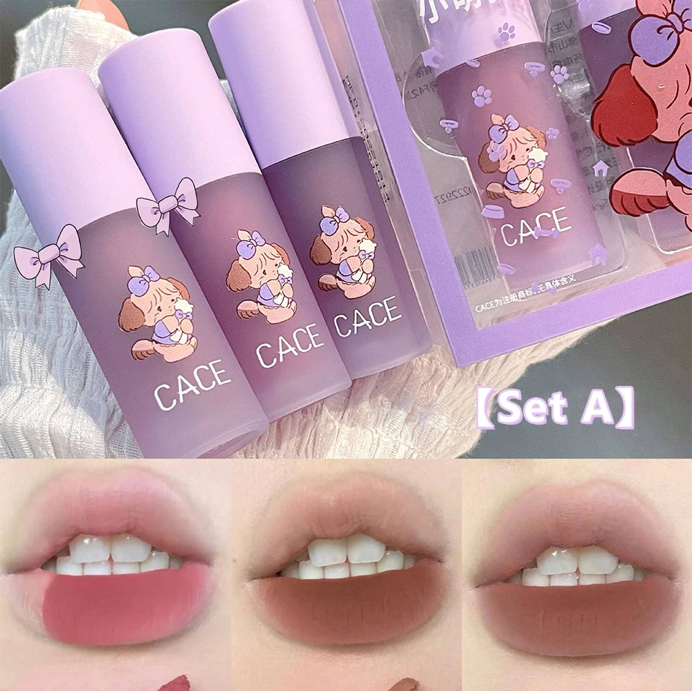 New Lovely Matte Liquid Lipstick Velvet Nude Red Lip Gloss Long Lasting Non-stick Cup Lip Mud Tint Cream Beauty Makeup Cosmetics