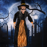 Halloween Witch Ghost Decor Horror Pendant Glowing Prank Props Electric Toys Haunted House Bar Club Home Festival Decoration