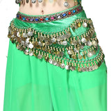 1PC New Style Belly Dance Belt Newest Multi-color Glass Silk Velvet Dancing Belt Scarf Crystal BellyDance Waist Chain Hip Scarf