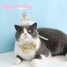 Pet Dog Birthday Party Dog Hat Candy Color Dot Lace Cat Bib Suit Cute Small Medium Dogs Costume Cap Pet Products Accessories