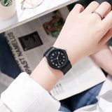 Exam Watch Silicone Strap Simple Women Watch Student Ladies Quartz Wristwatch Waterproof Round Small Dial for Women Reloj Mujer - Lootquake