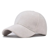 Solid Suede Retro Baseball Caps For Men Women Spring Autumn Street Snapback Hip Hop Hat Adjustable Faux Fur Sunscreen Visor Cap - Lootquake