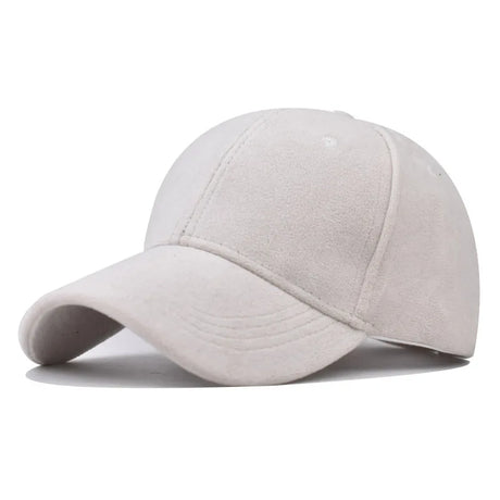 Solid Suede Retro Baseball Caps For Men Women Spring Autumn Street Snapback Hip Hop Hat Adjustable Faux Fur Sunscreen Visor Cap - Lootquake