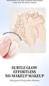 Polvos fijadores mate Ocheal para rostro, control de grasa, ligeros, radiantes, base de maquillaje, polvos compactos, maquillaje de cobertura total, cosmético