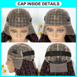 32" Natural Boho Knotless Braids Wig | HD Lace Front | Baby Hair | Synthetic
