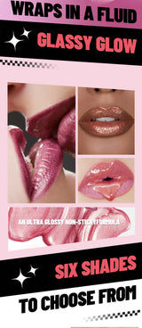 6 Colors Chameleon Lip Gloss Long Lasting Waterproof Non Stick Cup Sweat Proof Pearl Shine Lipstick For Women  makeup Cosmetics