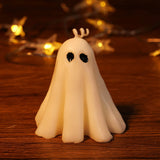 Bougie parfumée fantôme blanche d'Halloween, cadeau d'horreur, lanterne à thé, décoration de salle gothique, table à manger, fête, chambre à coucher