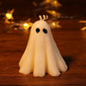 Bougie parfumée fantôme blanche d'Halloween, cadeau d'horreur, lanterne à thé, décoration de salle gothique, table à manger, fête, chambre à coucher