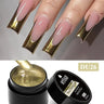 8ml Super Shine Silver Metal Painting Gel Nail Polish High-density Mirror Effect Semi Permanant Nail Art Manicure Varnish