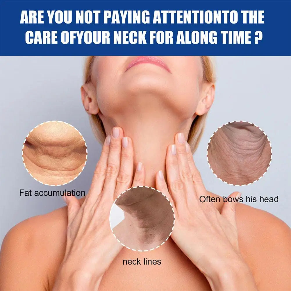 5pcs Collagen Neck Cream Anti-aging Whitening Moisturizing Tightening Lifting For Neck Double Chin Reducer Fine Lines Skin Care