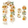 Halloween Thanksgiving Pink Decorations Artificial Fall Maple Leaves Garland Autumn Hanging Pink Pumpkins Flowers Berries Rattan