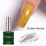 Vendeeni - Esmalte de uñas en gel con efecto mate brillante, capa superior de terciopelo afelpado, UV LED, 15 ml