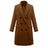 Autumn Winter Women's Woolen Jacket Long Windbreaker Double Breasted Slim Fit Coat - Lootquake