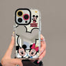 Cartoon Mickey Minnie Couple Mirror Creative Cute Phone Case For iPhone