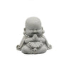 Adorno de Buda sonriente gordo de estilo chino, escultura de Buda de dibujos animados de arenisca verde, estatua de Buda tallada a mano