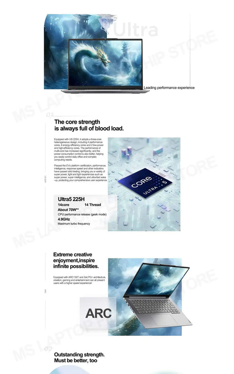 【2025 New】Lenovo ThinkBook 14+ U5-225H/U7-255H/U9-285H Arc 130T/140T 14.5inch 3K 120Hz Matte Screen - Lootquake