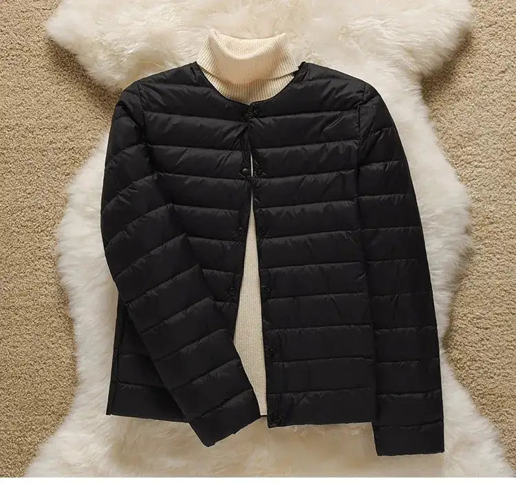 9 Color Women Puffer Jackets 90% Ultra Light Duck Down Women Matt Fabric Lightweight Coat Warm Female Windbreaker Parka - Lootquake
