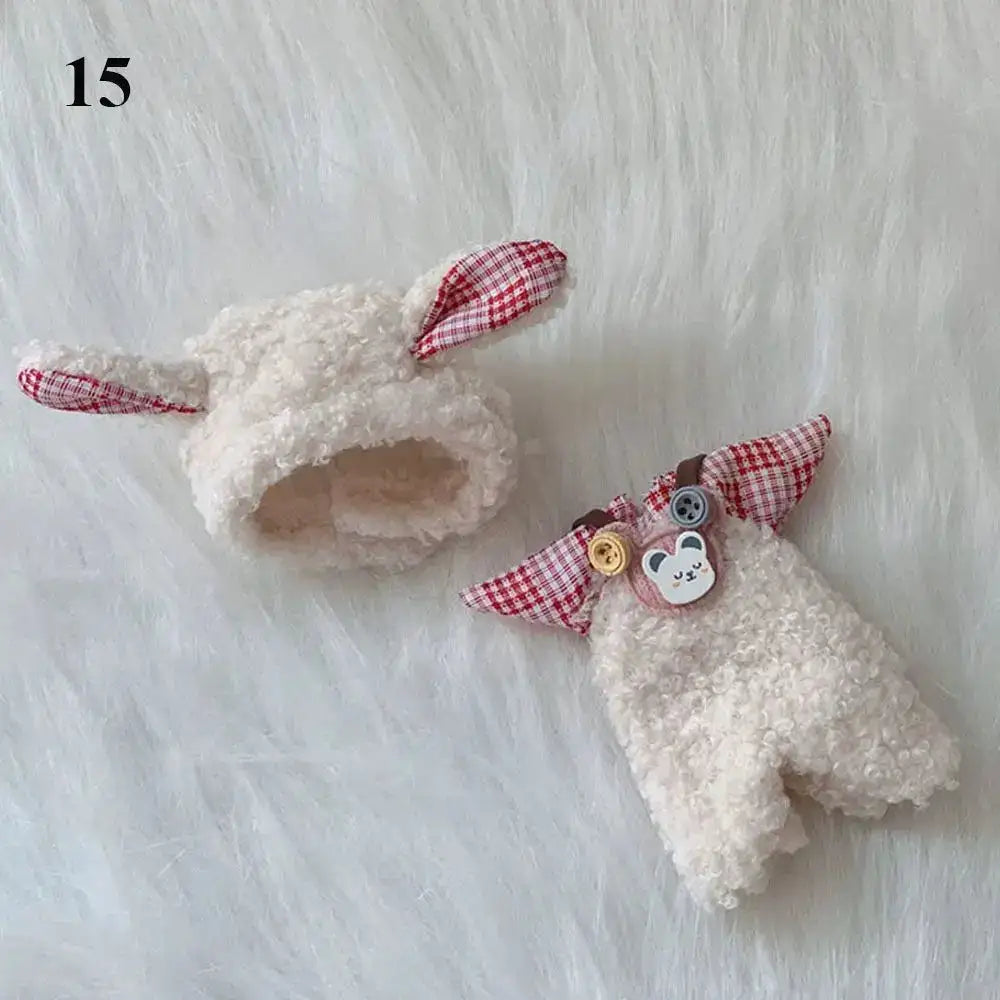 Ropa para muñecas de 16 cm, accesorios de vestir, camiseta sin mangas, pantalones casuales, vestido de mezclilla de rejilla, falda, accesorios de uso diario
