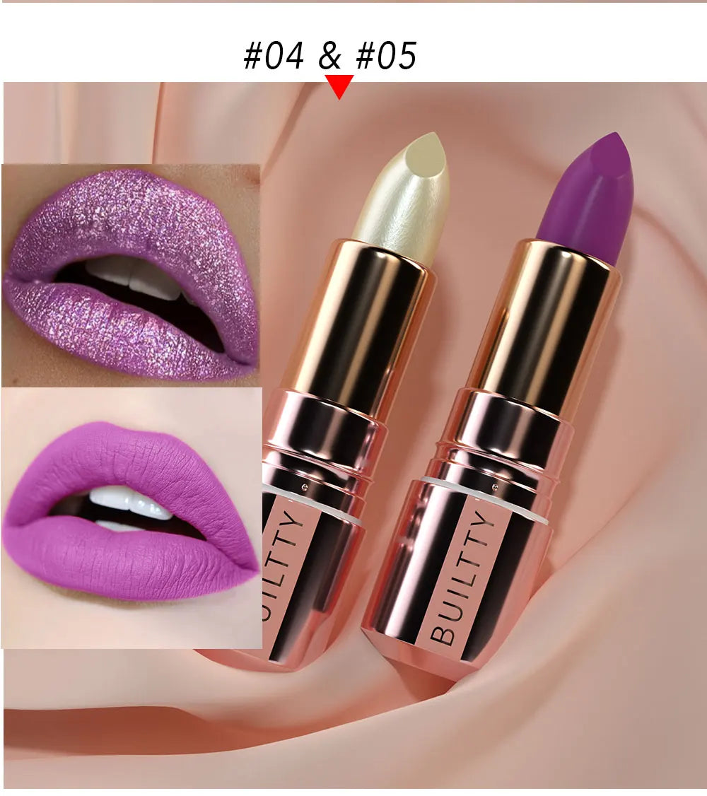 Matte Lipsticks Long Lasting Pink Red Lipstick Waterproof Natural Nude Moisturizing Hydrating High Pigmented Smooth Velvet